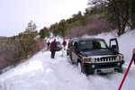 Pulling with the winch