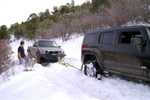 Its tugging the H3 backwards